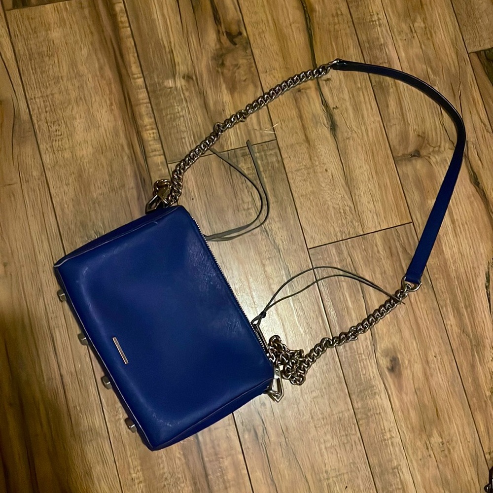 Rebecca Minkoff Avery Saffiano Bright Blue - Picture 1 of 6